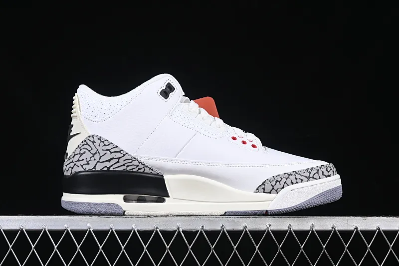 All categories Air Jordan Jordan series basketball shoes Air Jordan 3 GX foreign trade version Air Jordan 3 "White Cement Reimagined" AJ3 Joe 3 new white cement replica basketball shoes DN3707-100